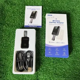 By963c Carplay Wireless Adapter Usb-a Usb-c Plug And Play Converter