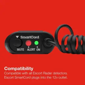 0010054-1 Cedar Electronics Escort Cobra Official Radar Detector Smartcord Coiled Wire For Max 360 #3
