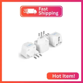 Gp-12a Ceptics Italy Power Adapter Type L Plug Universal Travel Chile