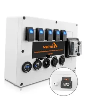 Bpcbchi0510 Chidotools 12/24v Camping Electrical System Centre Battery Power Control Box Ideal For