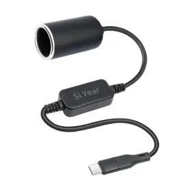 Usbc-04003 Chsm Usb C Male To 12v Car Cigarette Lighter Socket Female Converter C-0.3m