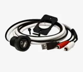 42-mmauxusb Clarion 729218020210 Marine Grade Usb Aux Input Jack Male Rca M303 M309