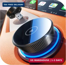 Cleviton 738253209870 Wireless Carplay Adapter 60% Smaller 3x Auto-connect No Latency Plug&play B