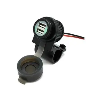 Tc-6613um Cliff-top Inc. Motorcycle Usb Charger Waterproof Dual Port 4a 20w With Magnetic Power
