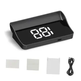 Cuymoap Capmpn14 Car Heads Up Display Hud Gps Speedometer Large Font Brightness 1 Pc White