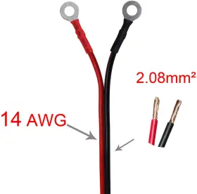 Cu200108 Cuzec Heavy-duty 14awg 20a Male Plug Cigarette Lighter Adapter Power Supply Cord With #3