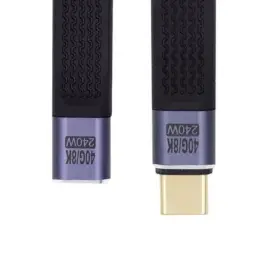 Cy-uc-040-0.13w Cy Usb C Short Cable Usb4 Plug To Black Male Female 40gbps 240w #2