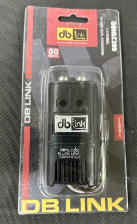 Dbhlc200 Db Link Hlc1 High-low Converter Rca Input Adjustable Output Level Control Hi-lo
