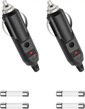 Dickno-1046cl Dickno 2pcs Cigarette Lighter Male Plug 12v Aux Socket Replacem