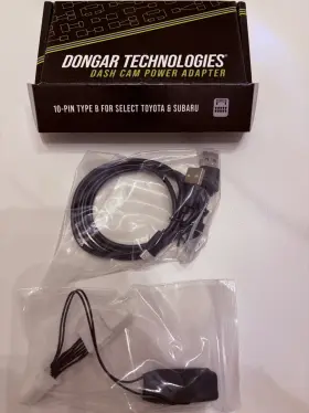 Dongar Technologies 707563711323 Dash Cam Power Adapter 10-pin Type B Usb For Toyota Subaru