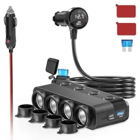 Dongguan Gaoyi Electronic Co. Ltd Ep85ad 12v Socket Power Outlet 10ft Cable 24v 216w Multi Port 12 Volt Car