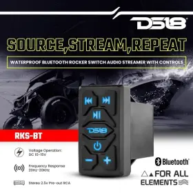 Ds18 810097261730 Waterproof Marine Bluetooth Rocker Switch Streamer Receiver Controls Rks-bt #3