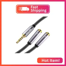 Dukabel 796358100904 Long Headphone Splitter 4ft / 1.2m Shielded 4-pole Trrs 3.5 Y Dukabel 796358100904 Long Headphone Splitter 4ft / 1.2m Shielded 4-pole Trrs 3.5 Y