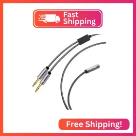 D2m1f120 Dukabel Long Headset Splitter Cable 4ft/1.2m 3-pole Trs Microphone Male And Au