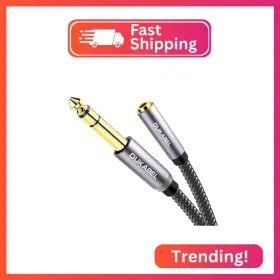 Mtf635-240 Dukabel Topseries Long 6.35mm 1/4 Inch To 3.5mm 1/8 Headphone Jack Adap Mtf635-240 Dukabel Topseries Long 6.35mm 1/4 Inch To 3.5mm 1/8 Headphone Jack Adap