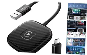 Tht-020-4 Dxtd Wireless Carplay Adapter Converts Wired To Black Tht-020-4 Dxtd Wireless Carplay Adapter Converts Wired To Black