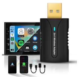 V-ac01 Dyuzo 2 In 1 Apple/android Carplay Wireless Adapter 5g Chip Usb A To C