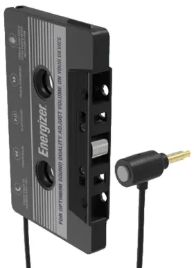 Energizer 847181055982 Engucastmic Ultimate Cassette Adapter Hands Free Mic For 3.5mm Port