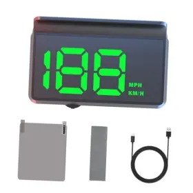 Epathchina Cal 40n Heads Up Display For Cars Mph Car Hud Gps Digital Speedometer Usb Cable Plug