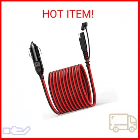 Sae-dyq-3 Extractme 10ft Cigarette Lighter Sae Battery Charger Cable 14awg 12v Sae-dyq-3 Extractme 10ft Cigarette Lighter Sae Battery Charger Cable 14awg 12v