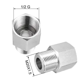 Fipux 636939481667 Pipe To Fitting Adapter M20 X 1.5 Male 1/2 G Female #3