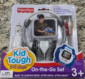 N2151 Fisher Price Kid Tough Dvd Player Includes Headphones Car Adapter A/v Cable Tv N2151 Fisher Price Kid Tough Dvd Player Includes Headphones Car Adapter A/v Cable Tv