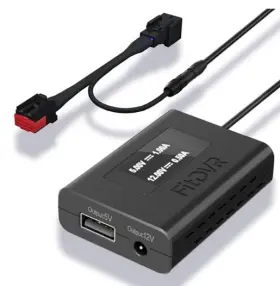 D3-020 Fitdvr 717504125312 Dash Cam Power Adapter 8-pin For Land Rover Jaguar Radar