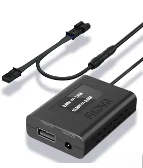 Fitdvr 717504125329 Dash Camera Power Adapter 3-pin For Audi Volkswagen Porsche Connects Rain Sens