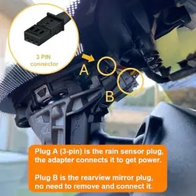 D3-025 Fitdvr Dash Camera Power Adapter 3-pin For Audi Volkswagen Porsche Connects To #3