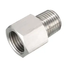 Fixinairp 714998534040 Pressure Gauge Adapter Pipe Fitting 1/4 Inch Male X Female W O-ring