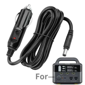 Cc-20251111019 Fullecty 12v Car Dc Adapter For Fanttik Evo 300 299wh Portable Power Station Charger Cord
