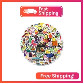 Gt001 Gmvaesky 62pcs Smiling Friends Cartoon Stickers For Mobile Phones Computers Refrigerators
