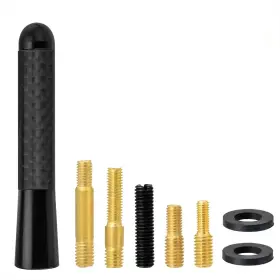 Hasy-00240 Godpee Szsauto Car Truck Short Antenna 3.2 Inch Carbon Fiber Waterproof Black