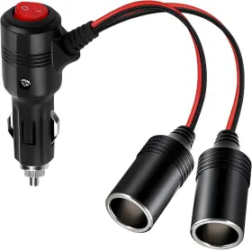 Goldyipe 313022847868 Car Cigarette Lighter Splitter Adapter 7in Ul Wire With 15a Fuse Auto Dc Power