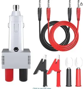 Dfd115mnmm555 Goupchn Cigarette Lighter Plug Male To Dual 4mm Female Banana Socket Car Charger
