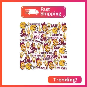 Graphics & More Clcars901-stkpk.65.50 Arizona State University Premium Vinyl Sticker Pack 50 Mixed Waterproof Asu Su
