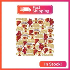Clciws901-stkpk.65.50 Graphics & More Iowa State University Vinyl Sticker Pack 50 Waterproof Cyclones Logos Mascot