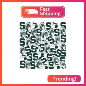 Graphics & More Clcmcs903-stkpk.65.50 Michigan State University Secondary Logo Vinyl Sticker Pack 50 Waterproof Prem