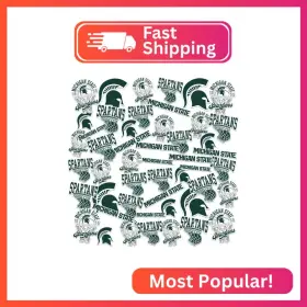 Clcmcs915-stkpk.65.50 Graphics & More Michigan State University Spartans 50ct Vinyl Sticker Pack Large Waterproof De