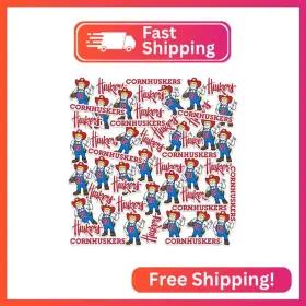 Graphics & More Clcnb903-stkpk.65.50 University Of Nebraska Secondary Logo 50ct Vinyl Sticker Pack Large Waterproof