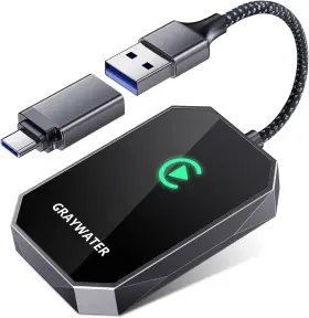 Graywater 726084449121 Wireless Carplay Adapter Convert Oem Wired To Car Play Dongle