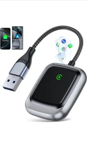 Guowo 606513498602 Carplay Android Auto Wireless Adapter 2-in-1 Converts Wired To Guowo 606513498602 Carplay Android Auto Wireless Adapter 2-in-1 Converts Wired To