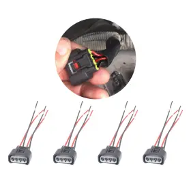 Qp7071t Haobo 4pcs Ignition Coil Connector Standard 4 Ports Wire