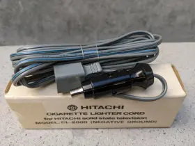 Cl-2000 Hitachi Car Cigarette Lighter Cord Model 12v Negative Ground Tv Japan #2