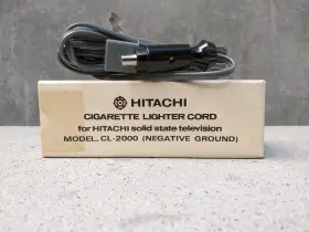 Cl-2000 Hitachi Car Cigarette Lighter Cord Model 12v Negative Ground Tv Japan