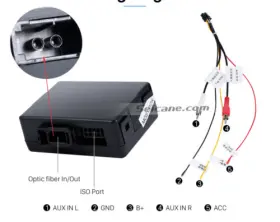 D.003.0158 Hizpo 20230316z Car Fiber Optic Amplifier Adapter For Mercedes Benz W211 W219 W209 #2