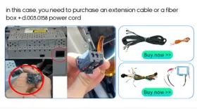 D.003.0158 Hizpo Cybfiberc1 Fiber Optical Box With Cable For Mercedes Benz C-w211 Car Radio