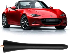 Husuku 705353033865 5 Inch Al-alloy Radio Stubby Antenna For Mazda Miata Mx-5 Rf Nd Nc 2006-2