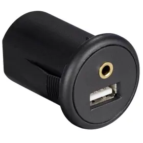 Ibr91 Install Bay The Snap-in Extension Cable-usb/3.5mm Port Round - Retail Pack #3