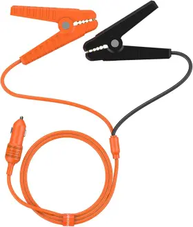 Jackery 726084173842 12v Charging Cable Cigarette Lighter Plug To Alligator Battery Clamps